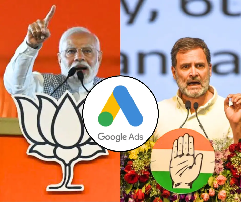 BJP Leads In Political Advertisements and Google Ads